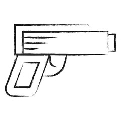 Hand drawn Gun icon