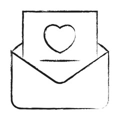 Hand drawn Love Mail icon