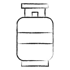 Hand drawn gas cylinder icon