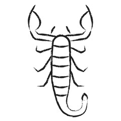 Hand drawn Scorpion icon
