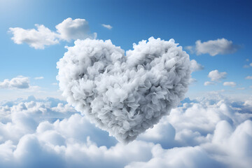 Heart shape made from clouds.