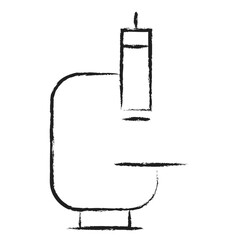 Hand drawn Microscope icon