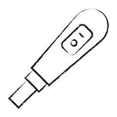Hand drawn Pregnancy test icon
