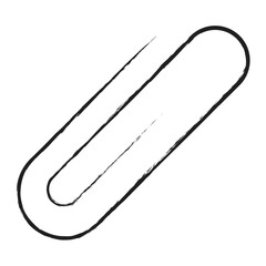 Hand drawn Paper Clip icon