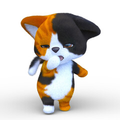 三毛猫のマスコット