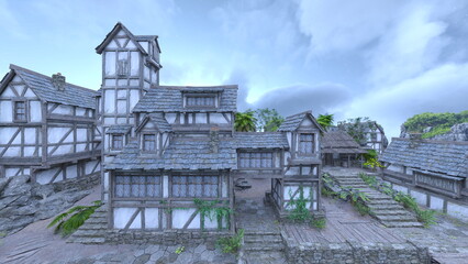 島の突端にある集落 © tsuneomp