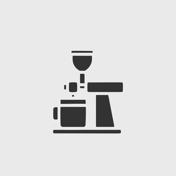 coffee brewer vector icon illustration sign