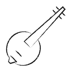 Hand drawn Banjo icon