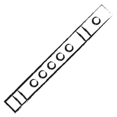Hand drawn Flute icon