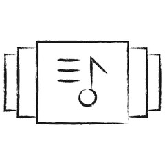 Hand drawn Music Album icon