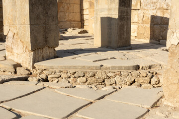 Knossos, Heraklion, Crete, Greece - September 21st 2023 - The ruins of the beautiful Knossos Palace, Crete, Greece. - obrazy, fototapety, plakaty