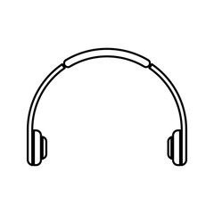 Headset icon vector isolated