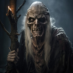 Obraz premium scary halloween zombie