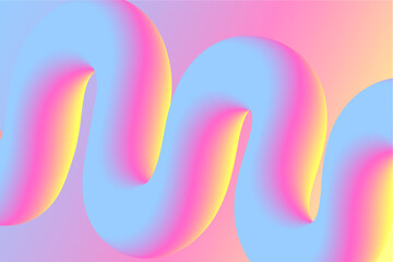 Vibrant glowing and luminous neon 3d colorful wave. Vibrant background. Great for web