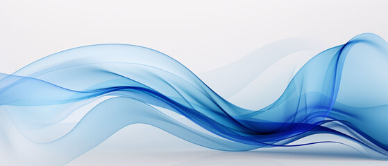 Blue wave. Blue abstract wave flow with white background