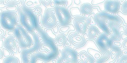The stylized gradient color abstract topographic map with lines and circles background. Topographic blue linear background for design. 3D colorful Topographic map background concept.
