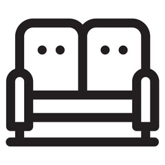 Cinema Sofa Icon