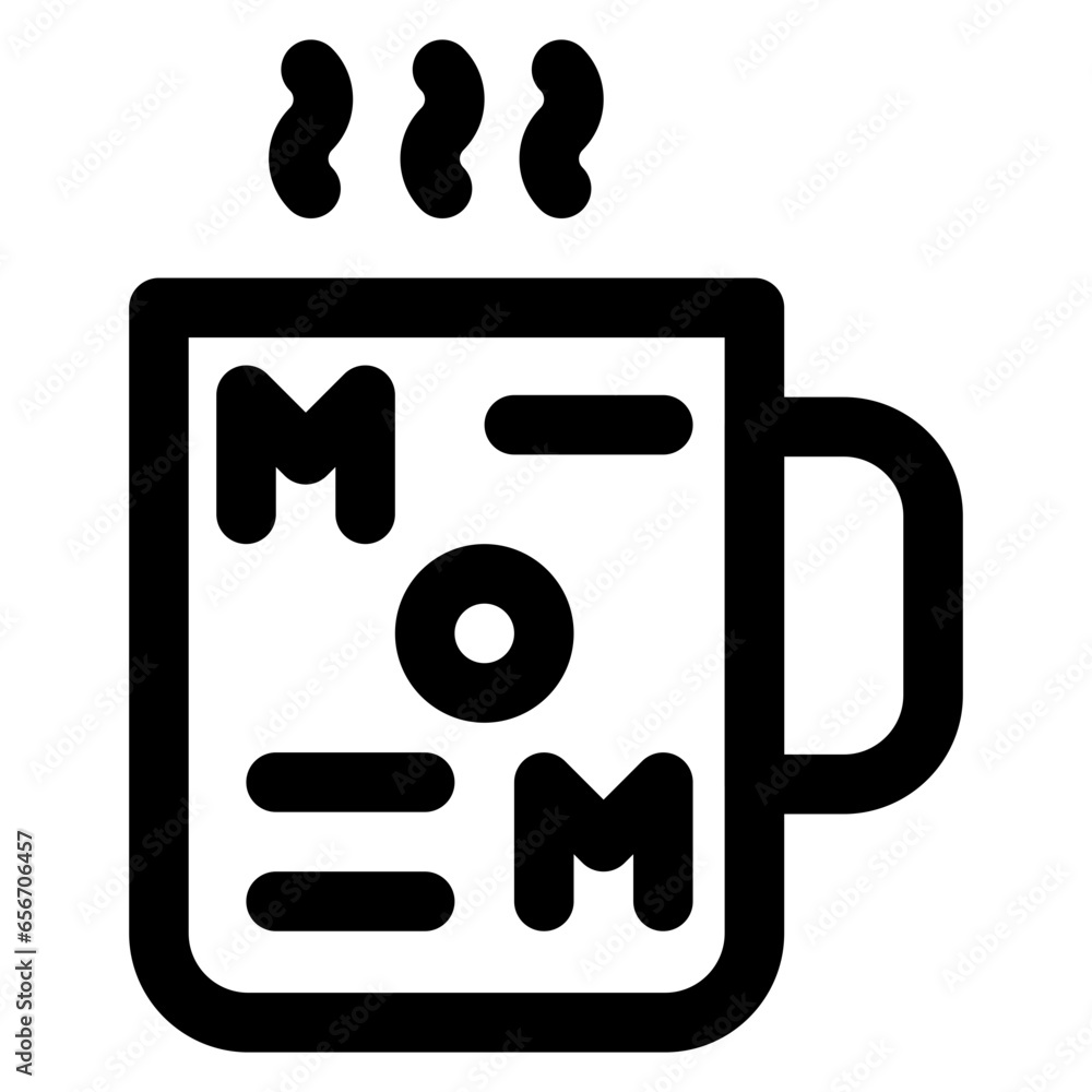 Canvas Prints MOM Mug Icon