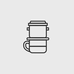 flask vector icon illustration sign