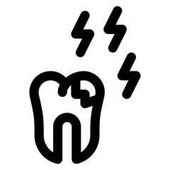 Obraz premium Toothache Icon