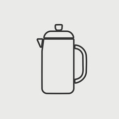 flask vector icon illustration sign