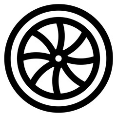 Obraz premium Plane Turbine Icon