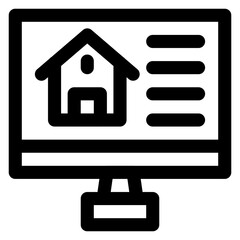 Buy House Online Icon