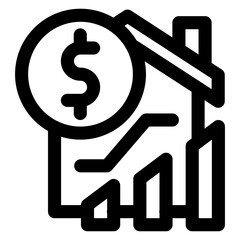 House Price Increase Icon