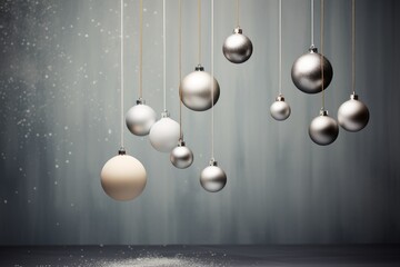 "Celebrate the magic of Christmas through the minimalist beauty of our ornaments, each one a testament to the joy and wonder that this season brings." AI generated.