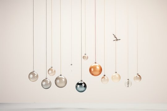 "Add a touch of minimalist enchantment to your holiday celebrations with our Christmas ornaments, where the essence of the season is distilled into its purest form." AI generated.