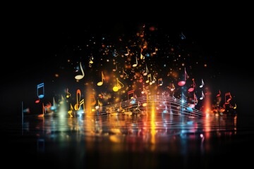 "Let the musical notes of Christmas transport you to a world of festive wonder, where the sounds of the season fill your heart with joy and your home with the spirit of togetherness." AI generated.