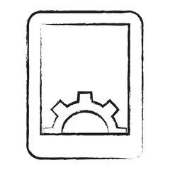 Hand drawn Tablet Settings icon
