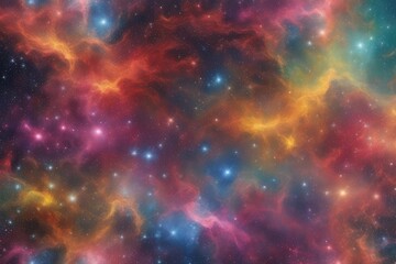 Full-color spectrum in galactic space setting