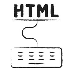 Hand drawn Keyboard Code icon