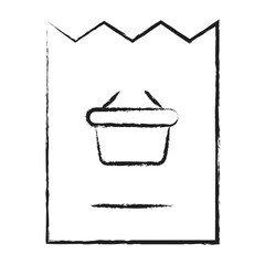 Hand drawn Voucher Basket icon