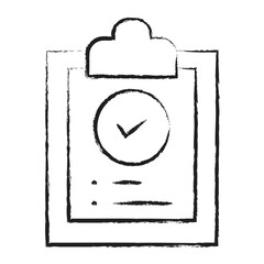 Hand drawn Task Clipboard icon