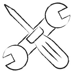 Hand drawn Tools icon