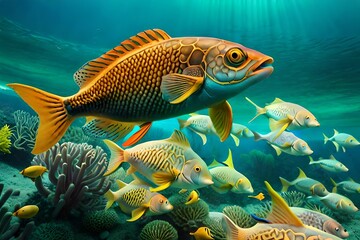 Fototapeta premium fish in aquarium