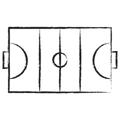 Hand drawn Hockey Field icon