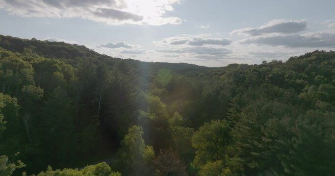 sunset in the mountains