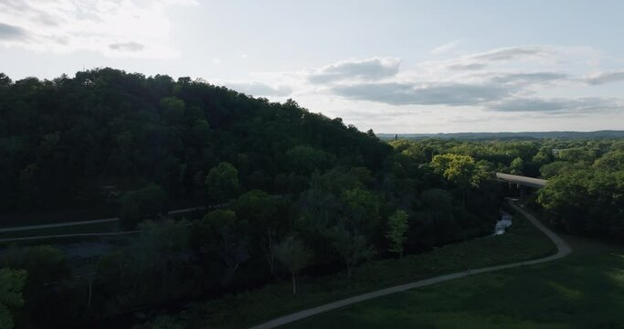 view from the top of the hill