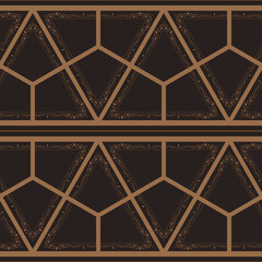 Vector seamless pattern. Modern stylish texture. Geometric linear ornament.	