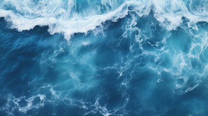 Ocean water texture, blue abstract background