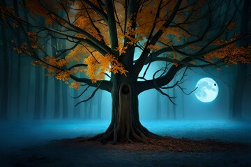 tree in the night