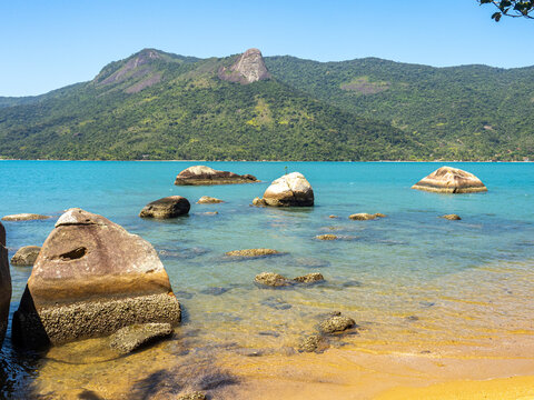 Beautiful beaches in Paraty Mirim, Paraty, Rio de Janeiro, Brazil