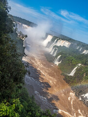 Iguazu waterfalls in South America (Argentina, Brasil)