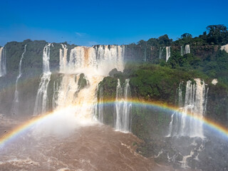 Iguazu falls in South America (Argentina, Brazil)