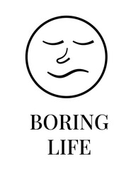 Logo ilustracja Boring Life