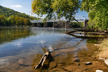 Bridge over the Potomac River on the border of Maryland and Virginia.