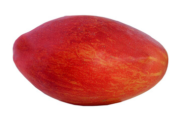 red mango natural tasty tropical fruit isolated on white background